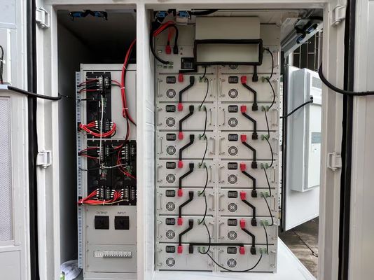 Система хранения энергии на аккумуляторах AC400V BESS с высокой температурной толерантностью и технологией литий-ионных батарей