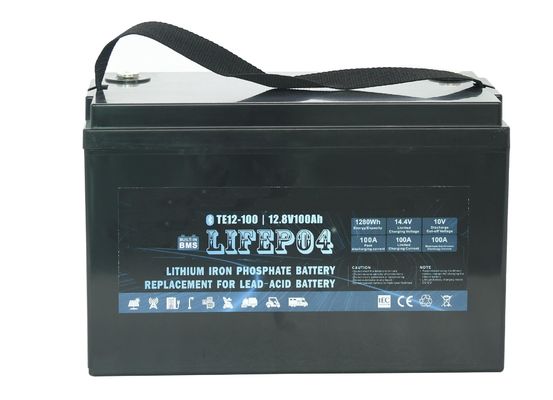 Портативная батарея лития Lifepo4 ABS 12v 100ah для резервной силы